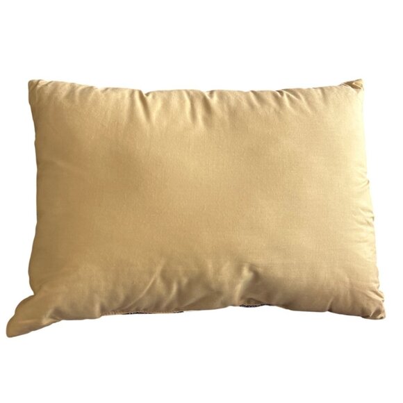 Tapestry Snowman Decorative Throw Pillow With Festive Design  "Let It Snow" Text - Picture 3 of 5